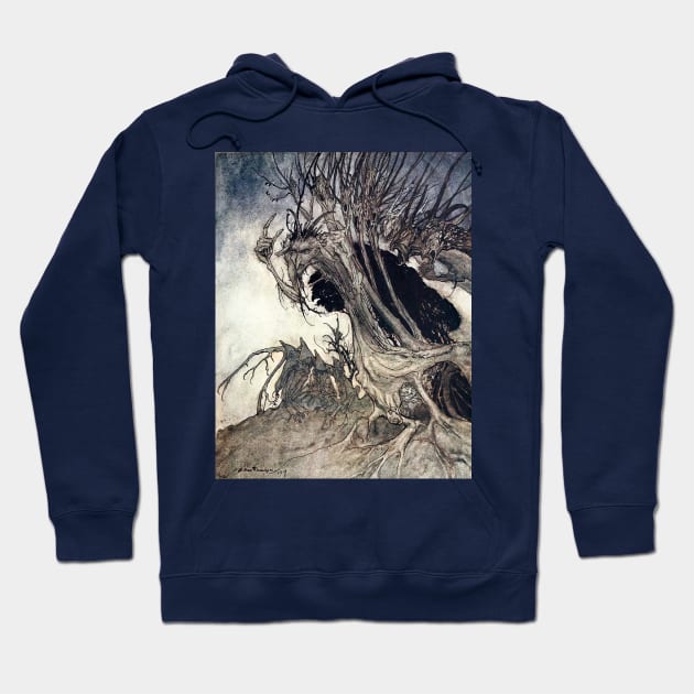 Calling Shapes and Beckoning Shadows - Arthur Rackham Hoodie by forgottenbeauty